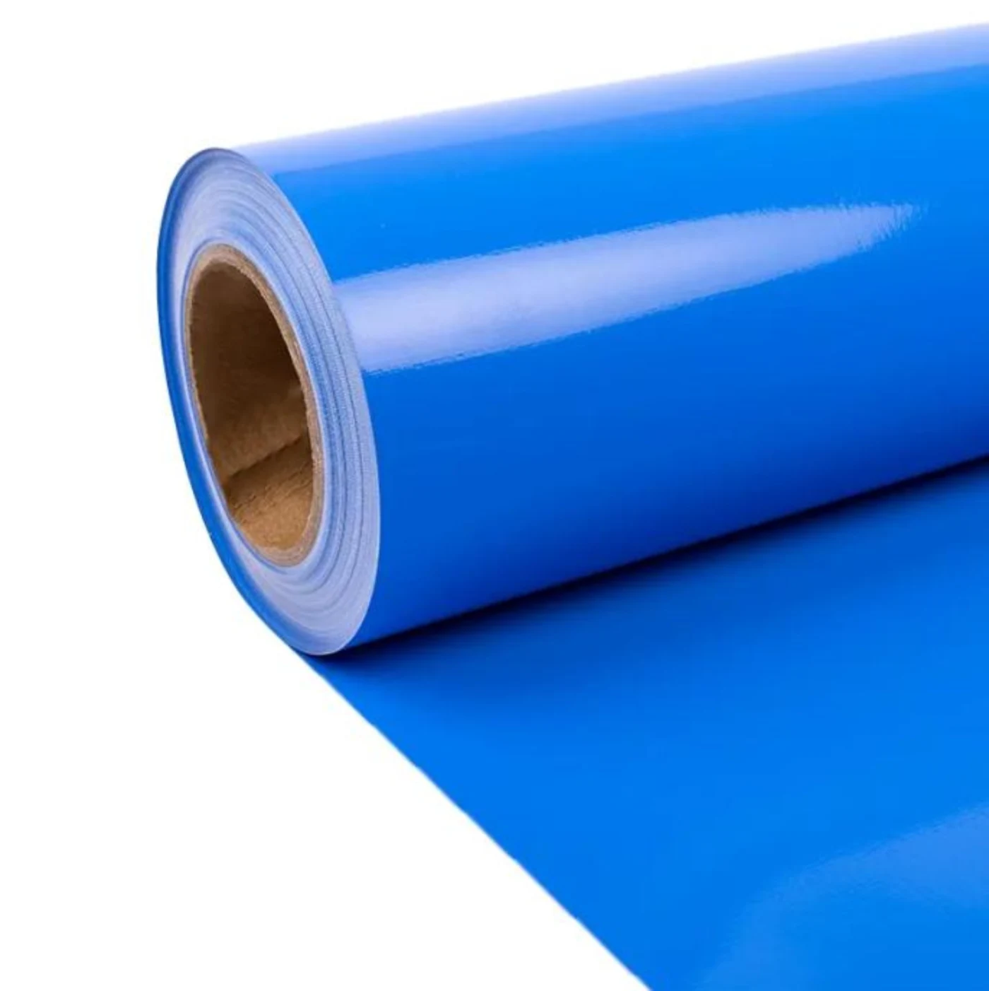 Blue PTFE coated fabric roll
