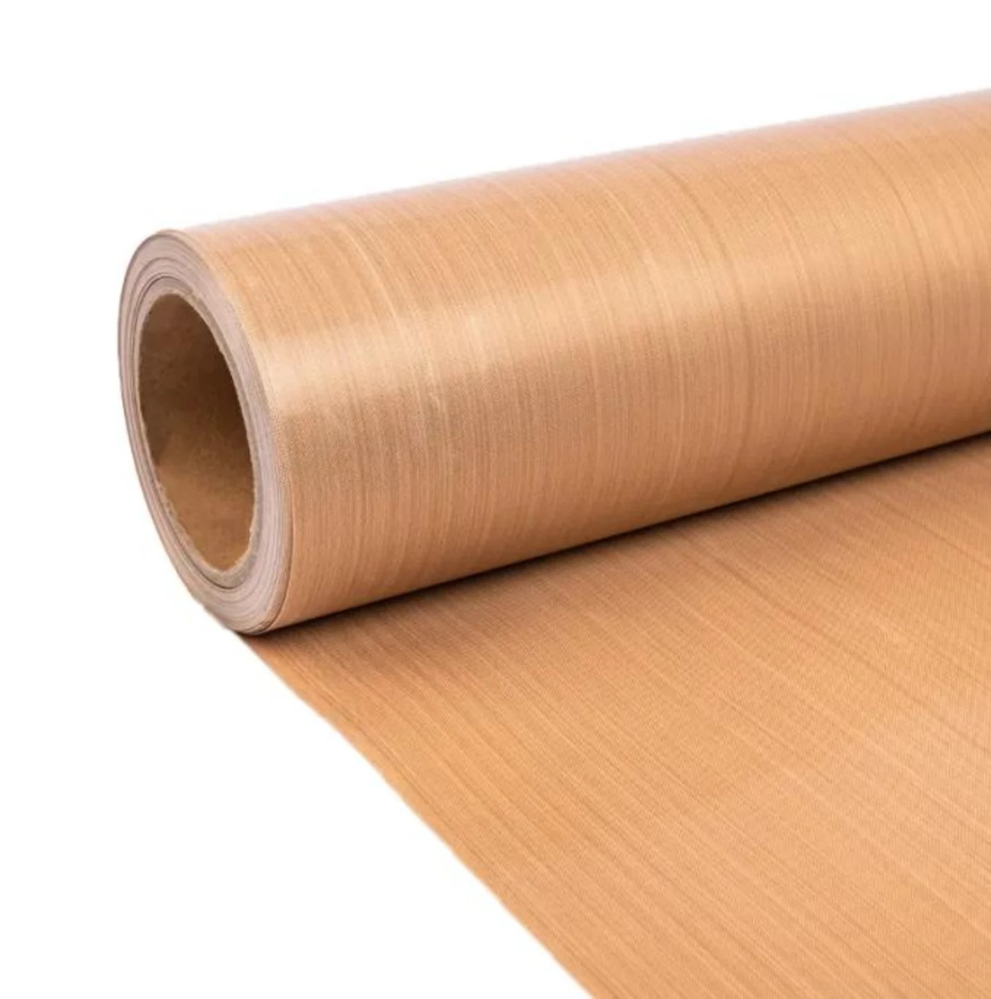 Brown PTFE coated fabric roll