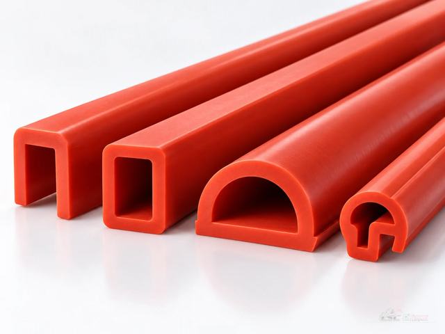 LSC custom solid silicone extrusion profiles